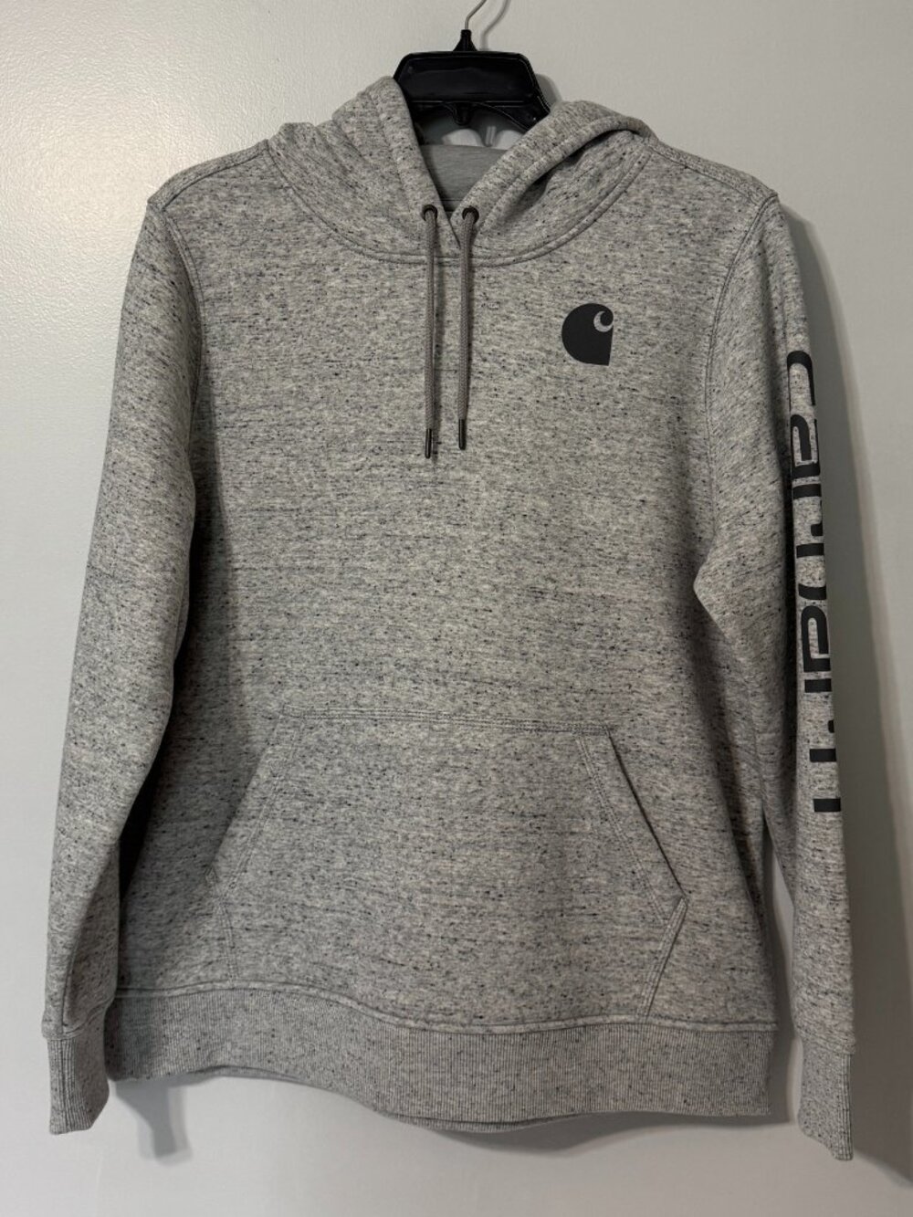 CARHARTT Women's Relaxed Fit Midweight Logo Sleeve Graphic Hoodie Sweatshirt NWT - Picture 2 of 9